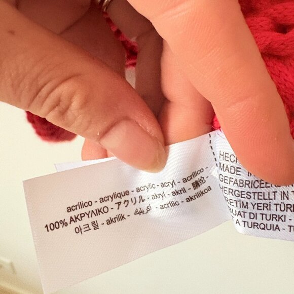 Zara Sleeveless Cropped Knit Sweater Vest Red Blogger Fav Size Small - Picture 9 of 10